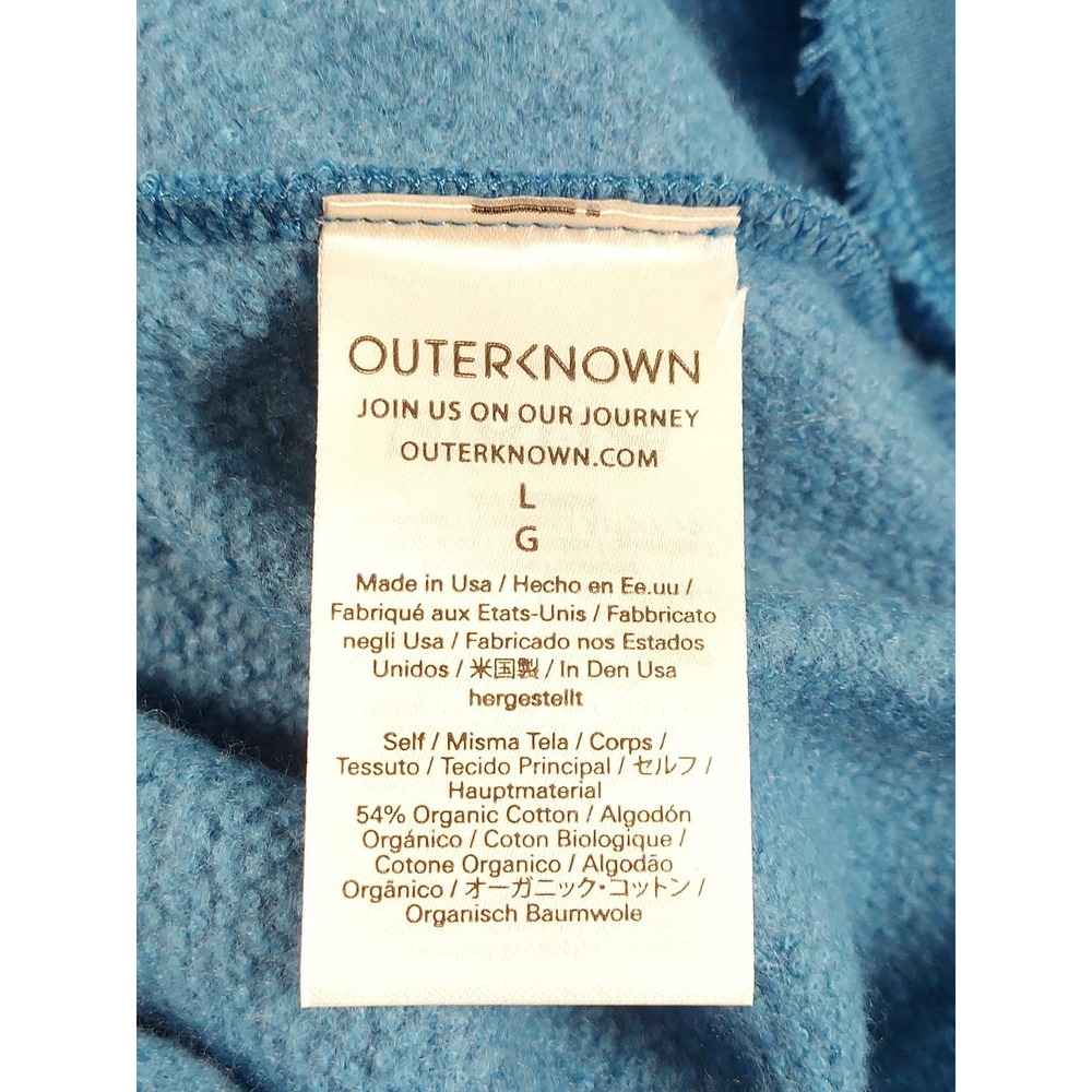 NWT Outerknown Sweater Mens Large Crewneck Pullover Sunnyside Hightide Comfort - Picture 12 of 12